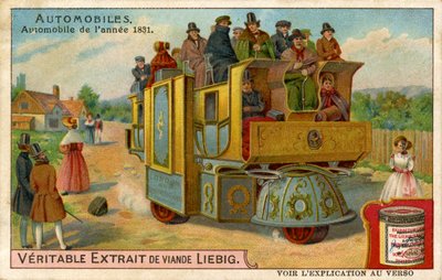 Automobile à vapeur de 1831 - Unbekannter Künstler