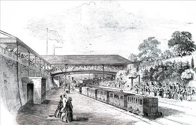 Le train royal quittant Cheltenham - Unbekannt