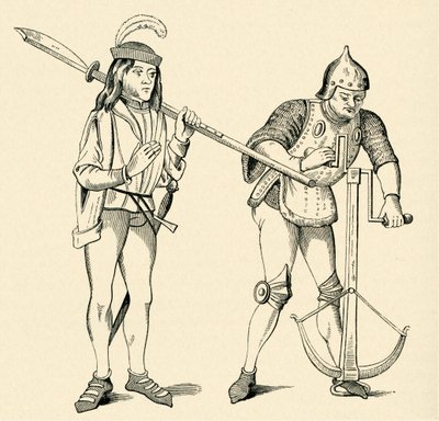 Valet/Écuyer et archer - Unbekannter Künstler