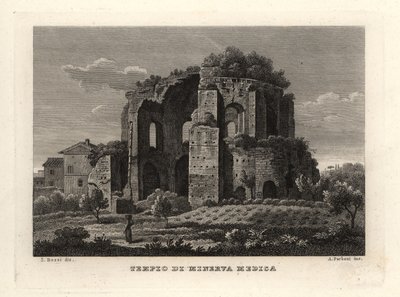 Vue du Temple de Minerva Medica, Tempio di Minerva Medica, ou nymphée, Rome - Unbekannt