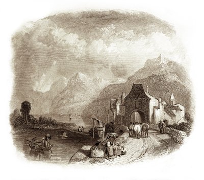 Villeneuve, - Approche du lac Léman - Unbekannter Künstler