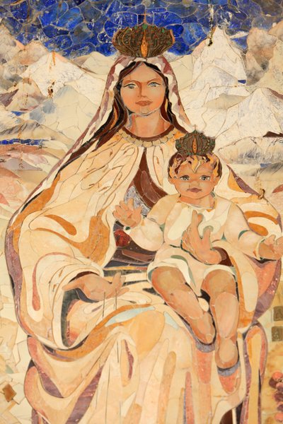 Vierge et enfant. Chili. Basilique de l