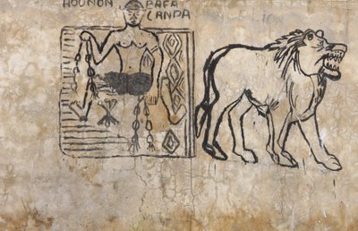 Peinture murale représentant un sorcier vaudou - Unbekannt