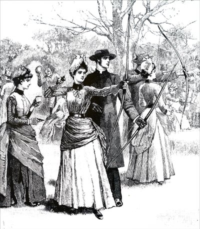 Jeunes filles pratiquant le tir à l