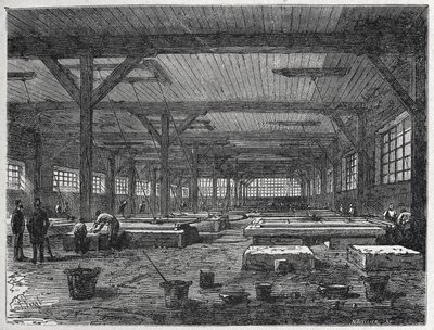 usine de verre : fabrication d