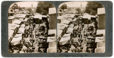 Un bazar ouvert à Damas, Syrie, années 1900 - Underwood and Underwood