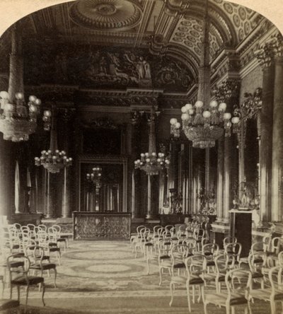 Salle de bal, Palais de Buckingham, Londres - Underwood and Underwood