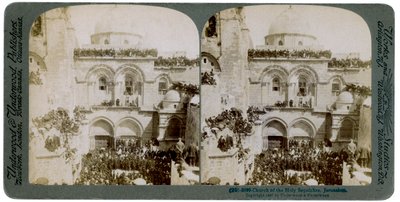Église du Saint-Sépulcre, Jérusalem, Palestine, 1897 - Underwood and Underwood