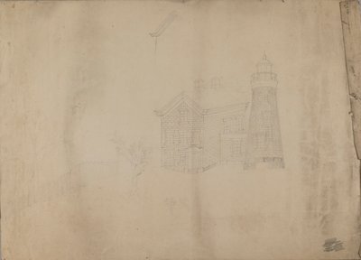 Phare et maison - Unidentified