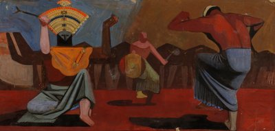 Sketch pour les danseurs indiens - Unidentified