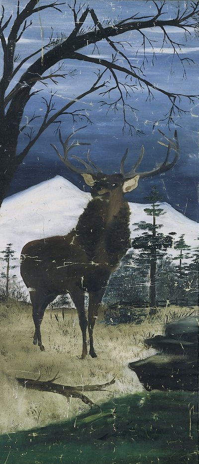 Stag dans un paysage d