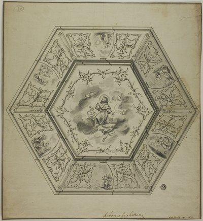 Plafond avec saint Antoine de Padoue entouré d