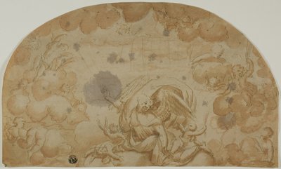 Scène céleste avec des anges - Unknown