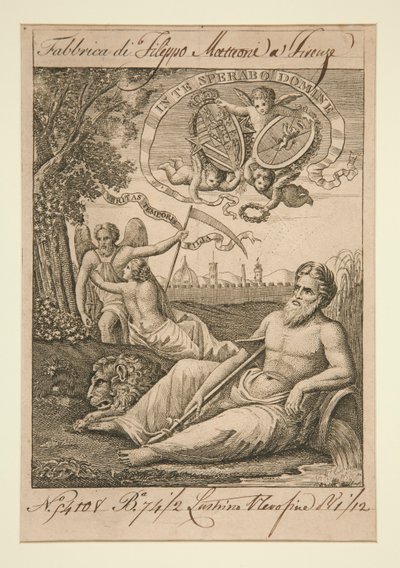 Figures classiques dans un paysage - Unknown
