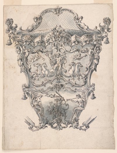 Conception pour un panneau arrière de carrosse - Unknown
