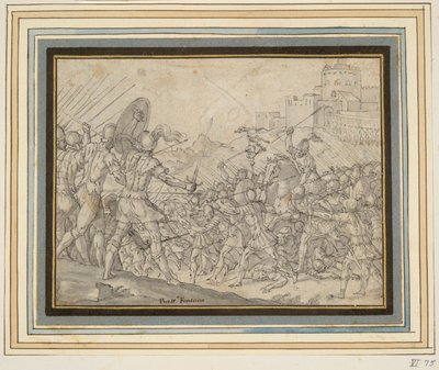 Romulus, combattant les Sabins, demande de l