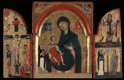 Triptyque : Vierge et Enfant avec les Saints Dominique et François ; La Crucifixion ; Saint Michel avec les Saints Pierre Martyr et Catherine d