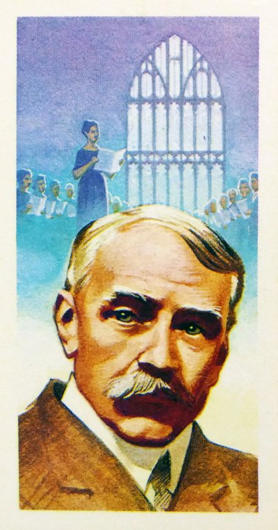 1969 Carte de thé pour collectionneurs de Brooke Bond : Sir Edward Elgar (impression) - Unknown artist