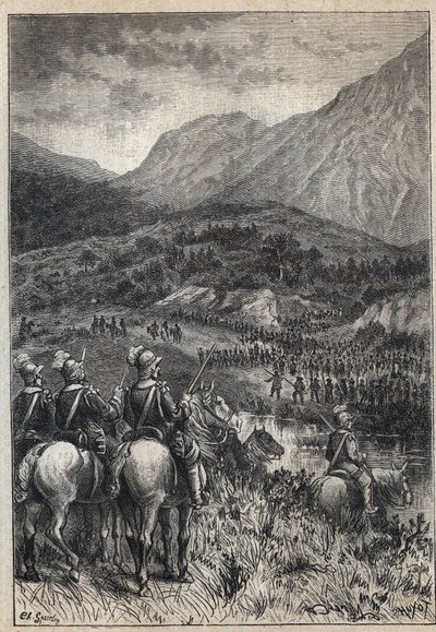 Un champ de bataille (illustration) - Unknown artist