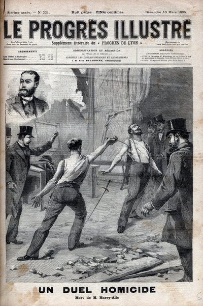 Un duel homicide - Le 1er mars 1895, un duel à l