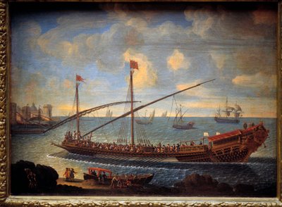 Une galère royale revenant au port - Unknown artist