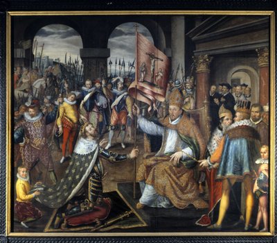 Abjuration de Henri IV (1553 - 1610) en 1572 - peinture anonyme du XVIe siècle, Cathédrale de Tournai - Unknown artist