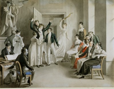 " Adam et Eve et la chute ", une comédie jouée par les " Schubertiens " - Unknown Artist