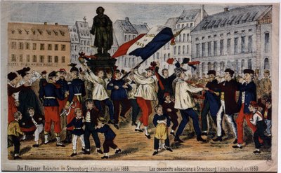 Conscrits alsaciens, Place Kléber à Strasbourg - Unknown artist
