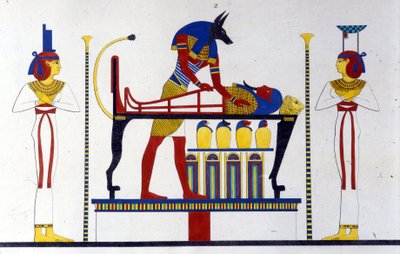 Anubis et une momie - dans "Monuments de l
