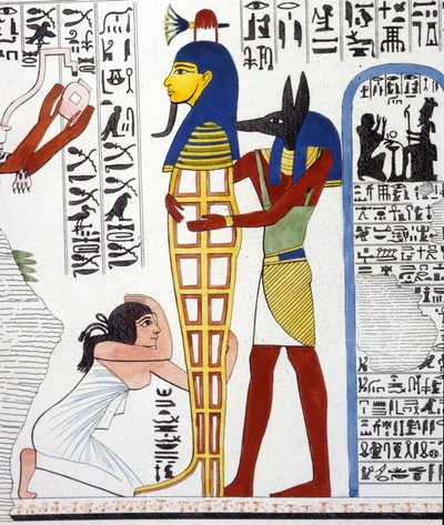 Anubis et une momie - dans « Monuments de l