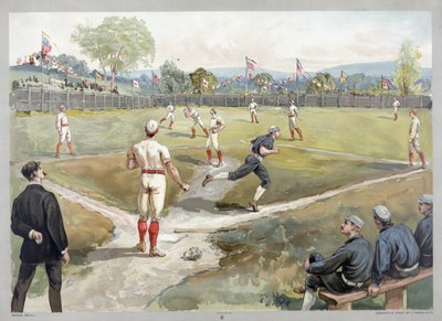 Match de baseball - Unknown artist