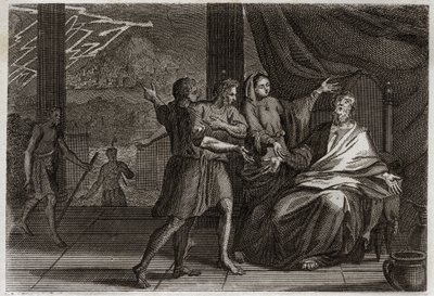 Bible de Royaumont, Ancien Testament : Les amis de Job. Job, au lieu d
