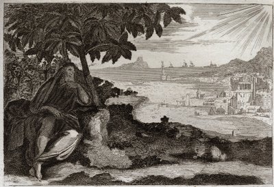 Bible de Royaumont, Ancien Testament : Lierre desséché. Dieu montre par un exemple sensible à son prophète Jonas combien il aime les hommes et combien il souffre lorsqu