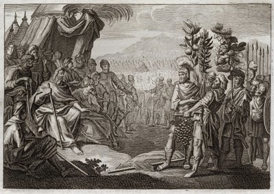 Bible de Royaumont, Ancien Testament : Les douze espions. Illustration de 1811. - Unknown artist