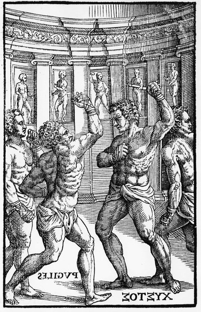 Boxeurs, lutteurs - dans « Hieronymi Mercurialis de Arte Gymnastica », édition de Venise - Unknown artist