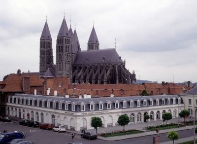 Cathédrale de Tournai (Belgique), vue de l