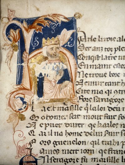 Charlemagne - enluminure, codex - Unknown artist
