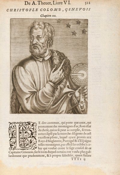 Christophe Colomb utilisant la navigation par les étoiles - Unknown artist