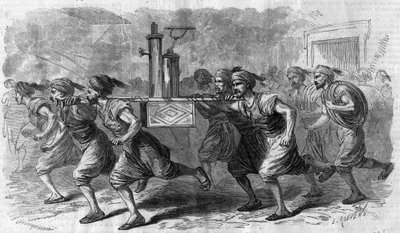 Constantinople - organisation du service de la pompe à incendie en 1868 - Unknown artist