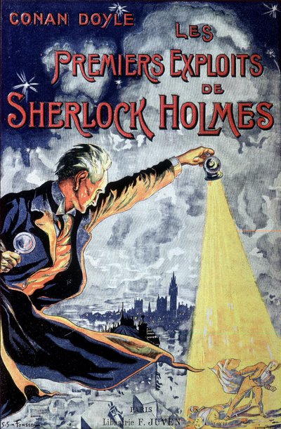 Couverture "Les Premiers exploits de Sherlock Holmes" par Conan Doyle - Unknown artist