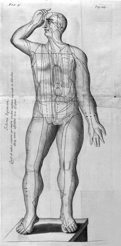 De Acupunctura par W.Ten Rhijne. Londres 1683. Premier texte occidental traitant de l