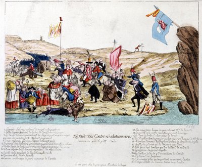 Défaite des contre-révolutionnaires, commandée par le Pair Condé, en Alsace, fin du XVIIIe siècle - Unknown artist