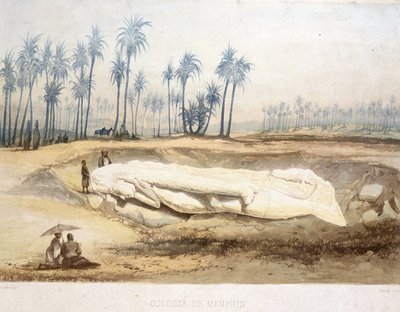 Découverte du Colosse de Memphis, Égypte ancienne - Unknown artist