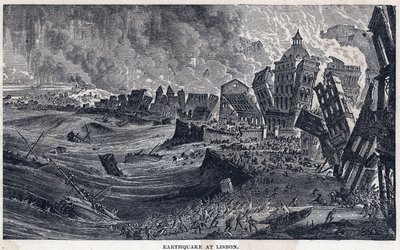 Tremblement de terre de Lisbonne au Portugal le 1er novembre 1755 - Unknown artist