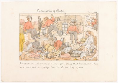 Embarquement des troupes, de Scènes de la vie dans un régiment d