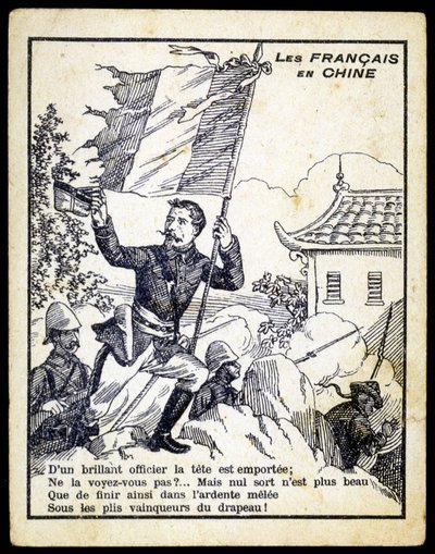 Allégorie emphatique de la guerre entre la France et la Chine, fin du 19e siècle - Unknown artist
