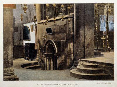 Entrée de la grotte de la nativité à Bethléem, fin 19ème siècle - Unknown artist