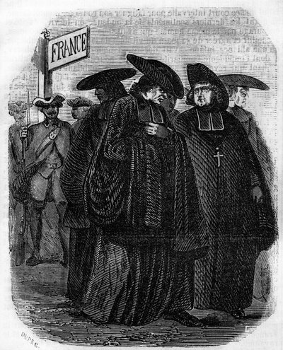 Expulsion des Jésuites de France par les jugements des Parlements en 1762. - Unknown artist