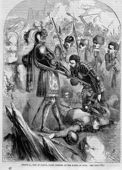 François Ier fait prisonnier à la bataille de Pavie (1525) - Unknown artist