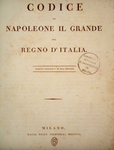 Frontispice du Code de Napoléon, en 1806 - Unknown artist
